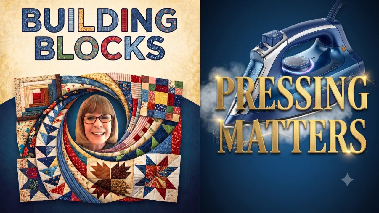 Pressing techniques for building better, flatter quilt blocks