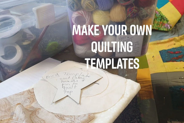 Homemade flexible quilting templates for hand quilting