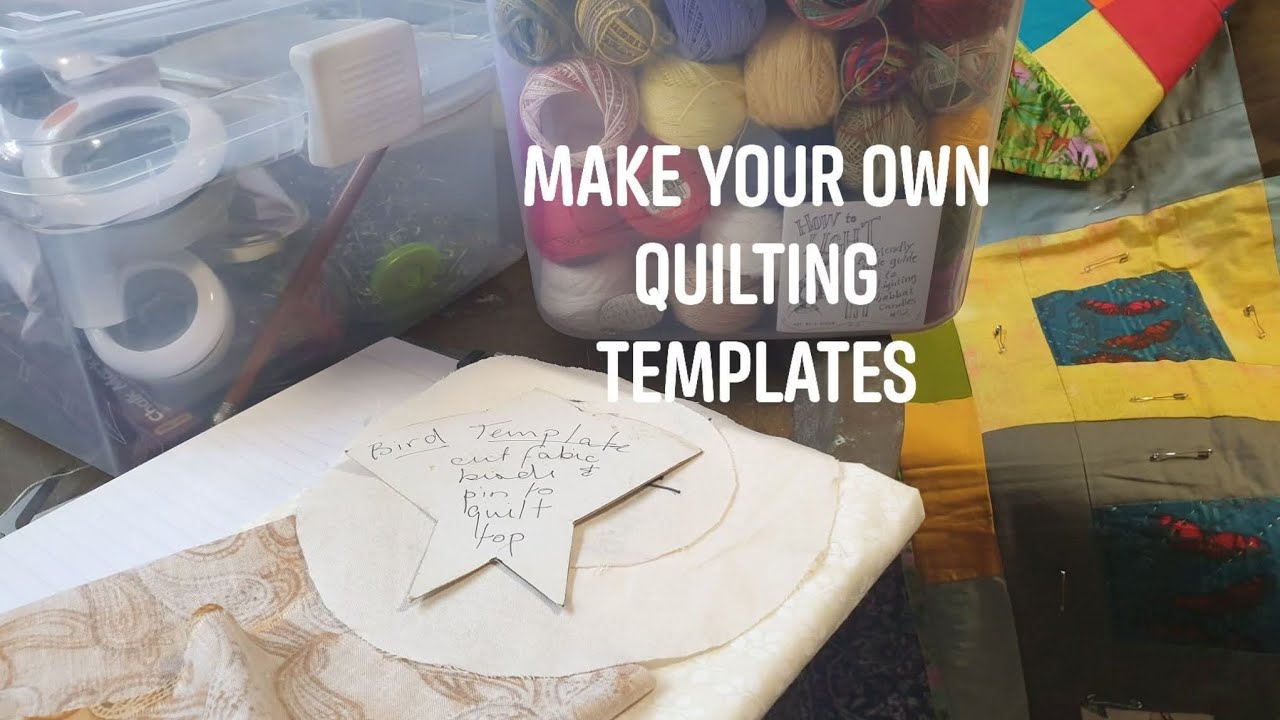 Homemade flexible quilting templates for hand quilting