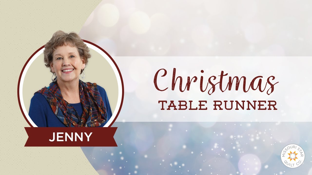 Make a Christmas Table Runner Using the Large Wedge Tool