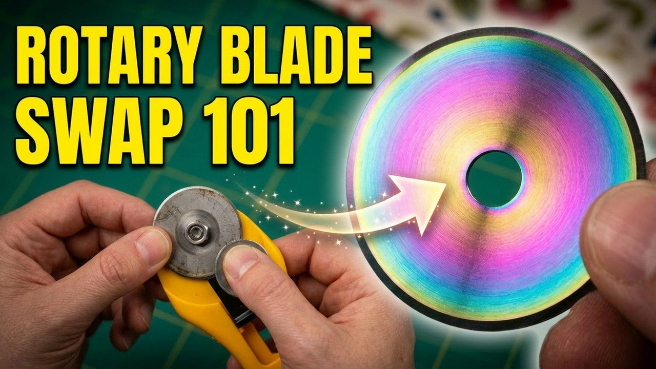 How to change a rotary cutter blade safely