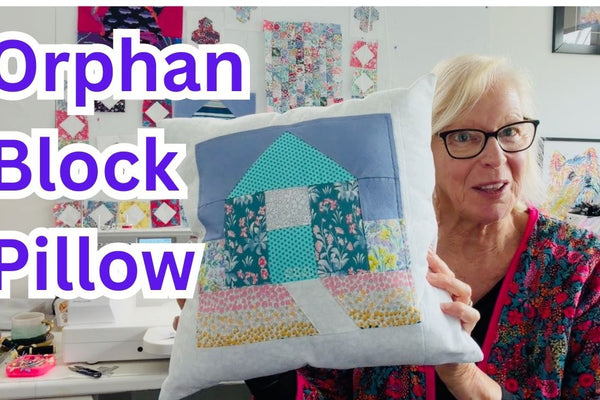 Using orphan quilt blocks in a zippered project with a hidden zipper