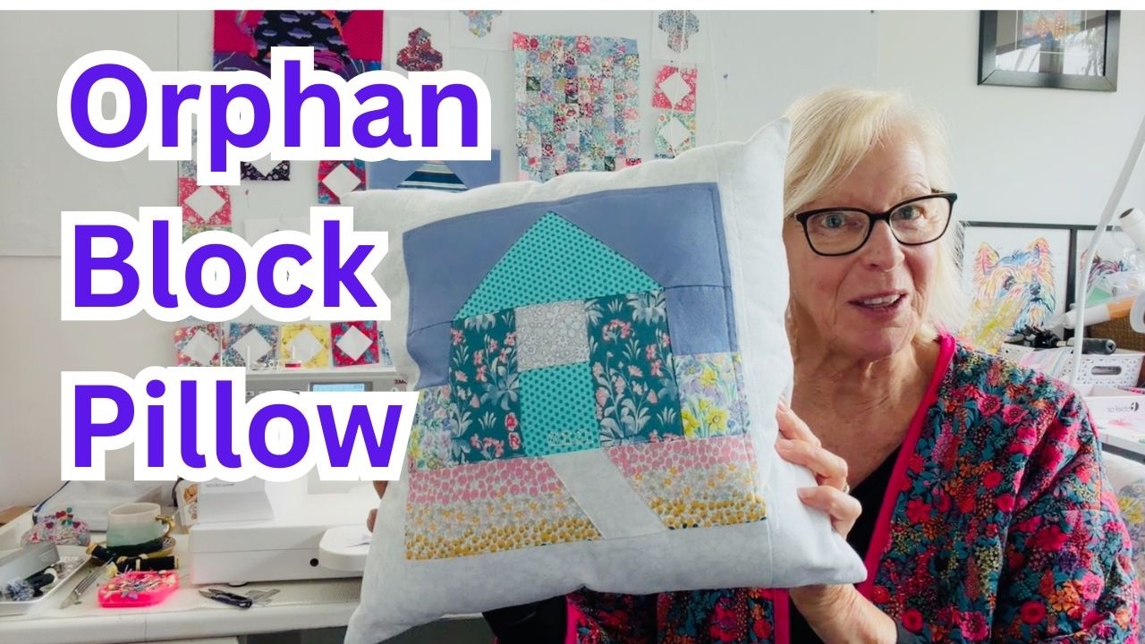 Using orphan quilt blocks in a zippered project with a hidden zipper