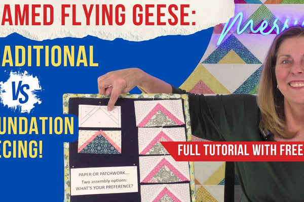 Perfect Framed Flying Geese Quilt Block Tutorial