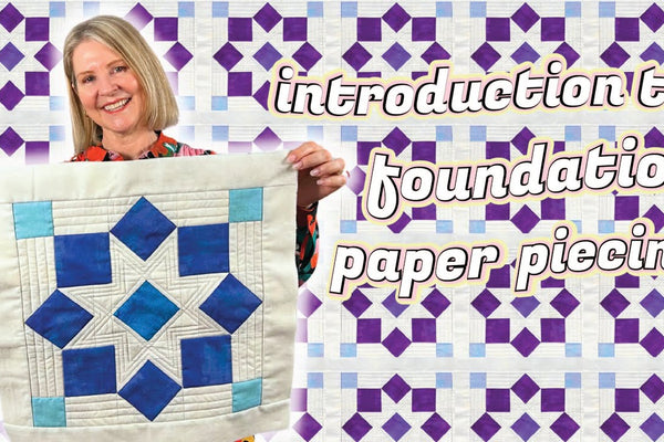a foundation paper pieced star block with square in a square units and four patch corners