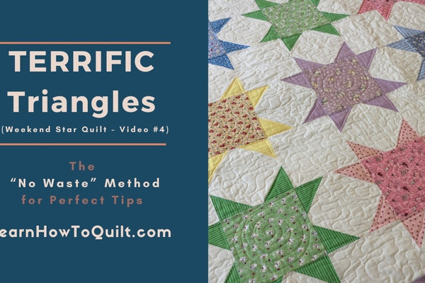 Make a Star Quilt in a Weekend with Simple Triangles