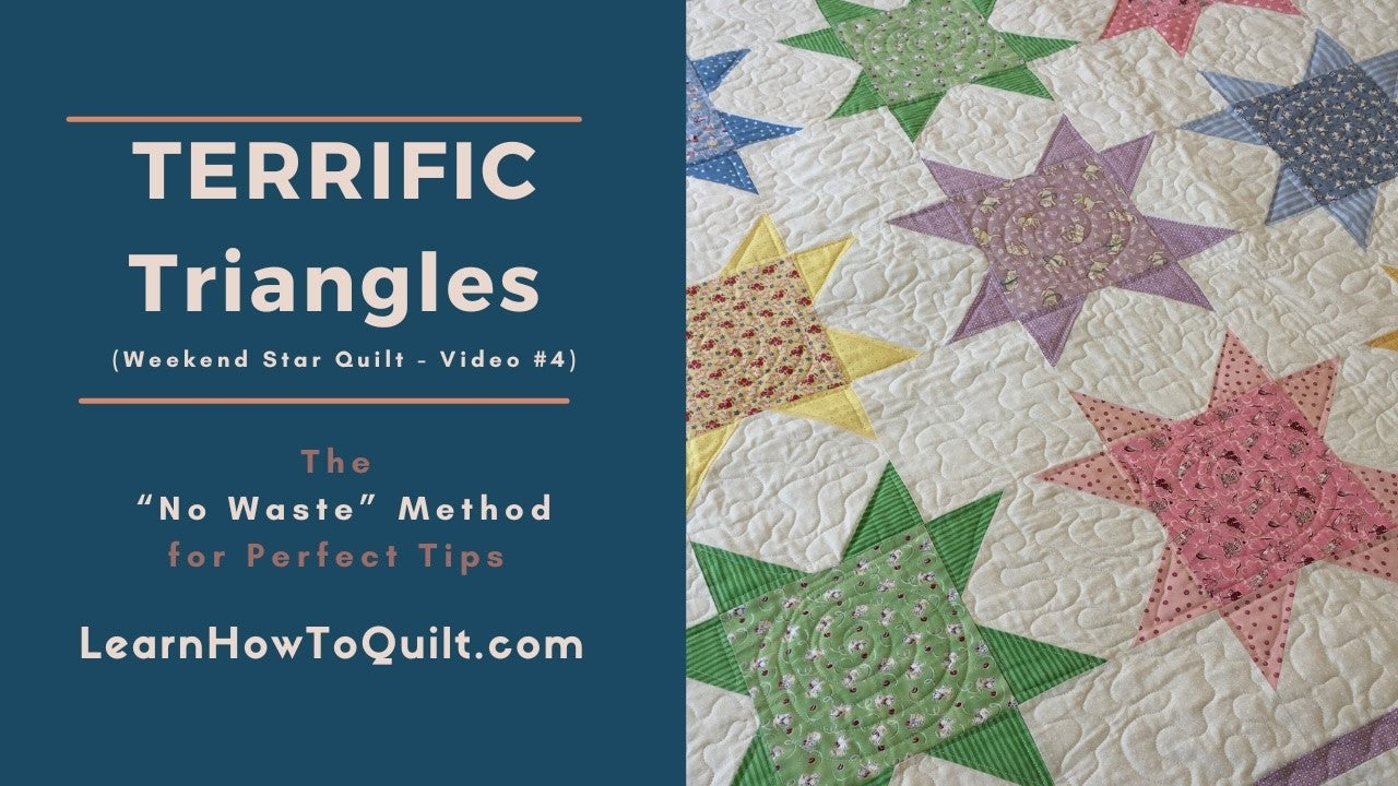 Make a Star Quilt in a Weekend with Simple Triangles