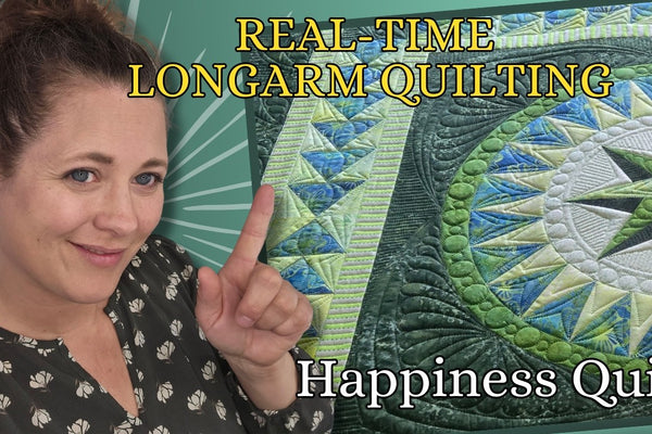 Quilting a Happiness Quilt in Real Time with Quilting Curve Studio