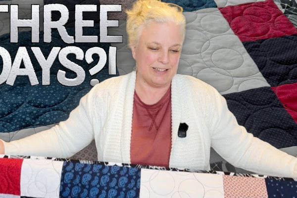 A Charity Quilt in 3 Days from Thrifted Shirts and Stash
