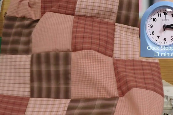 A Quilt Top in 13 Minutes from Four Fat Quarters