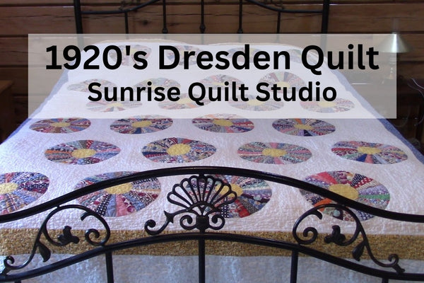 A 1920s Dresden plate quilt