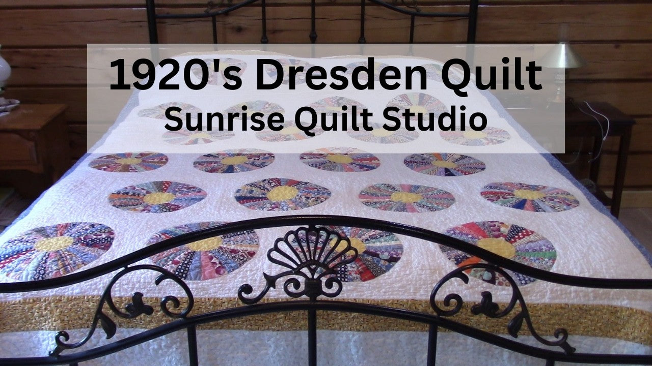 A 1920s Dresden plate quilt