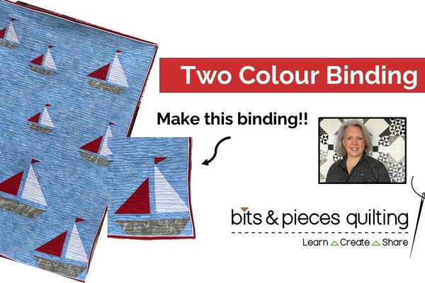 How to make a two coloured machine sewn binding