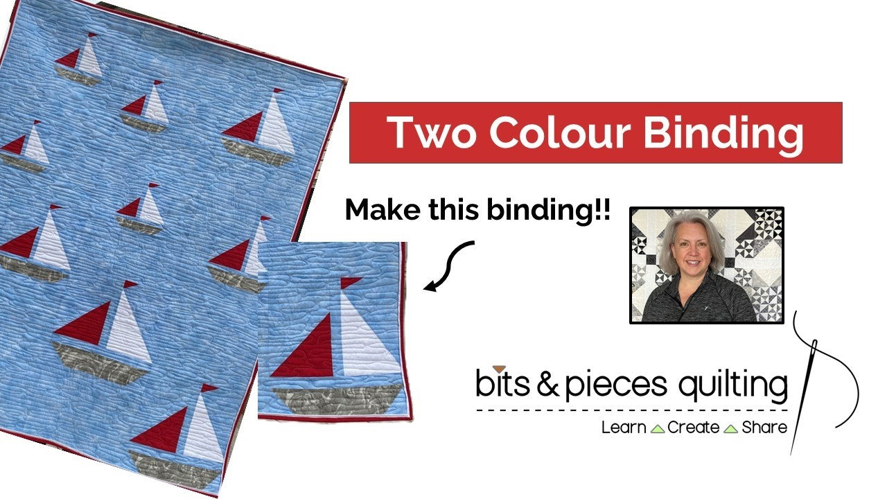 How to make a two coloured machine sewn binding