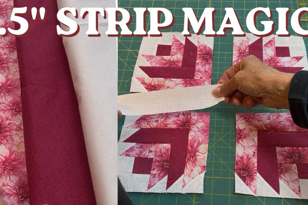 Designing a Unique Quilt Block From 1.5" Strips, No Pattern Needed