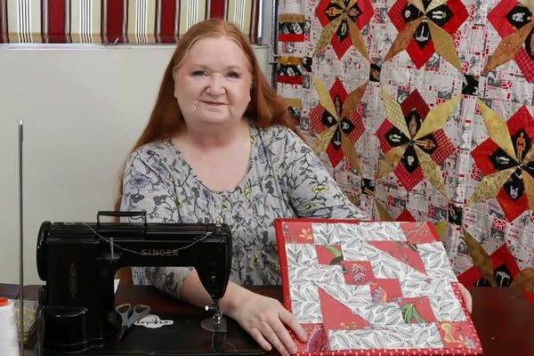 A free quilt pattern full of triangles, rectangles and squares