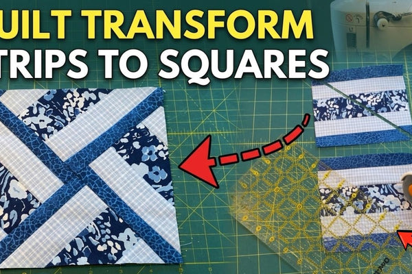 Transform fabric strips into a gorgeous quilt block