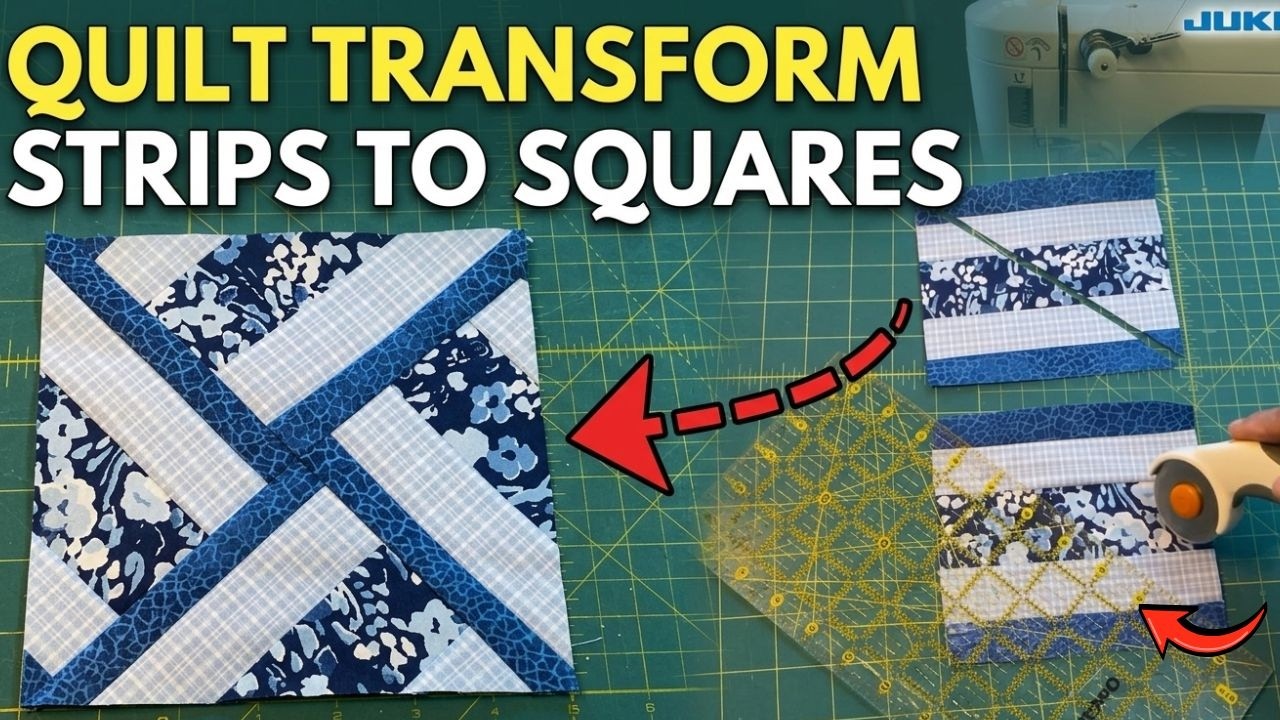 Transform fabric strips into a gorgeous quilt block