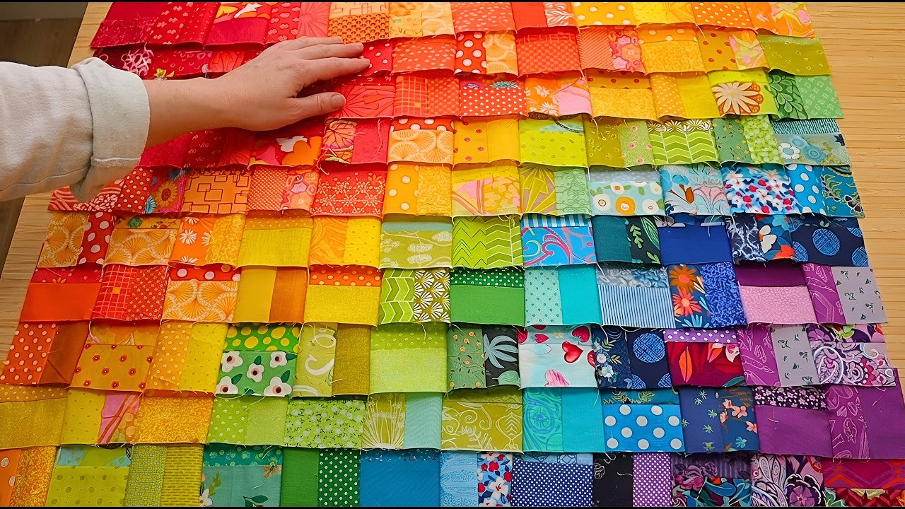 A Quilt That Actually Empties Your Fabric Stash