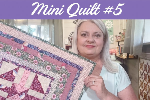 Turning Orphan Blocks Into a Strippy Improv Mini Quilt
