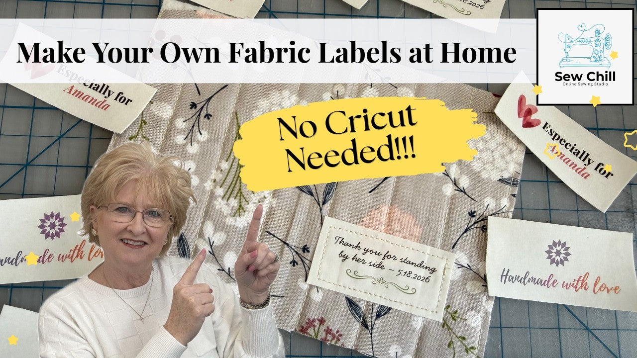 Make Your Own Fabric Labels at Home with Sew Chill Sewing Studio