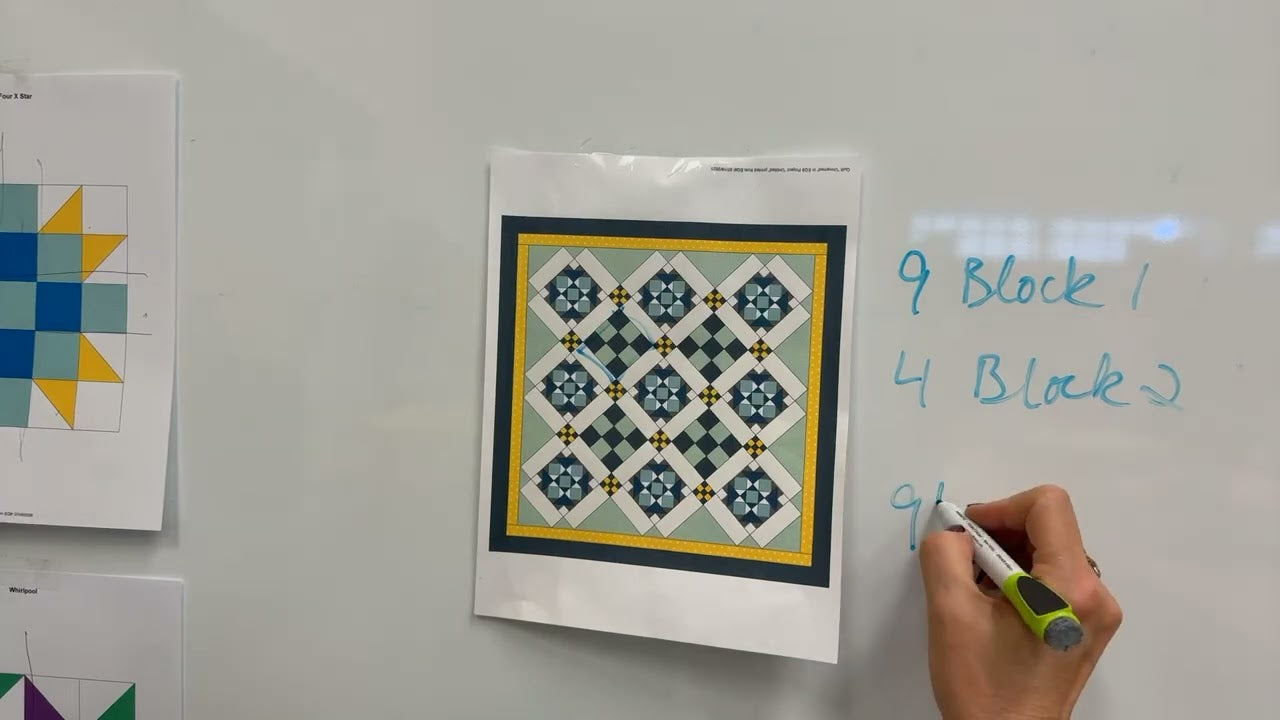 Calculating how many strips of fabric you need to make all the blocks in a quilt