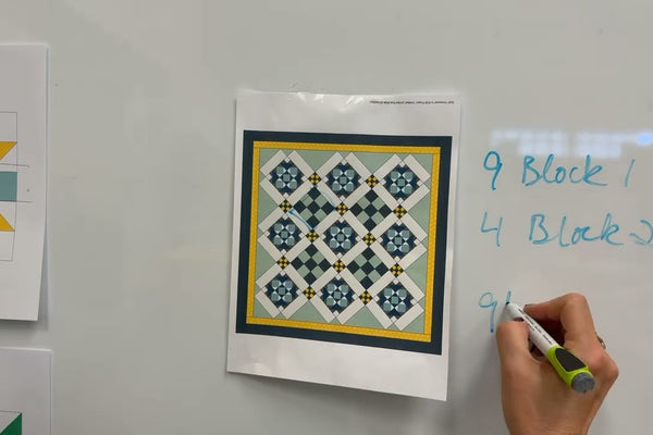 Calculating how many strips of fabric you need to make all the blocks in a quilt