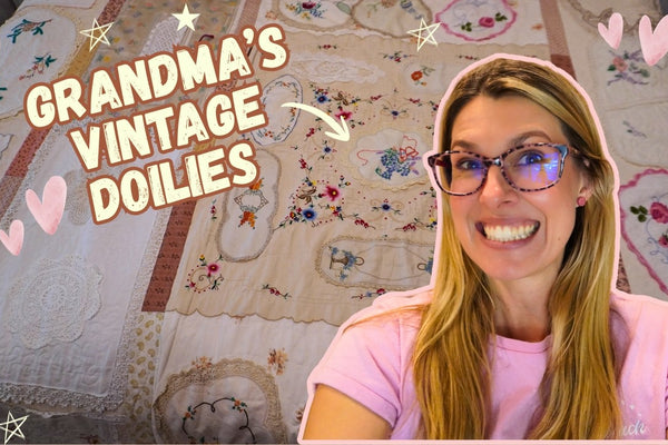 Turning Grandma's Embroidered Doilies into a Memory Quilt with karla.created