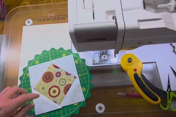 How to Make Perfect Square in a Square Quilt Blocks tutorial by The Fabric Hut
