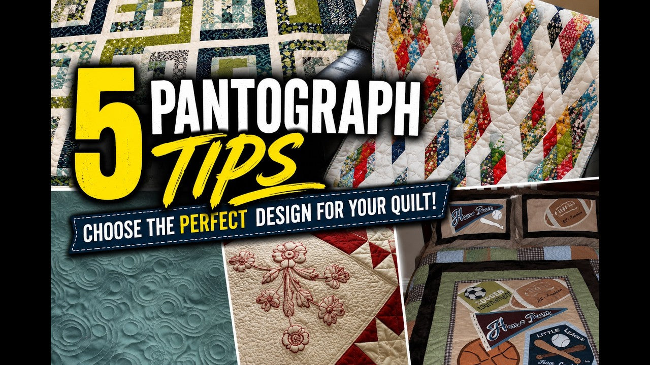 Choosing the perfect pantograph for edge to edge quilting