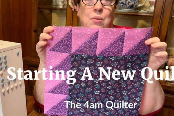 The joy of starting a brand new quilt