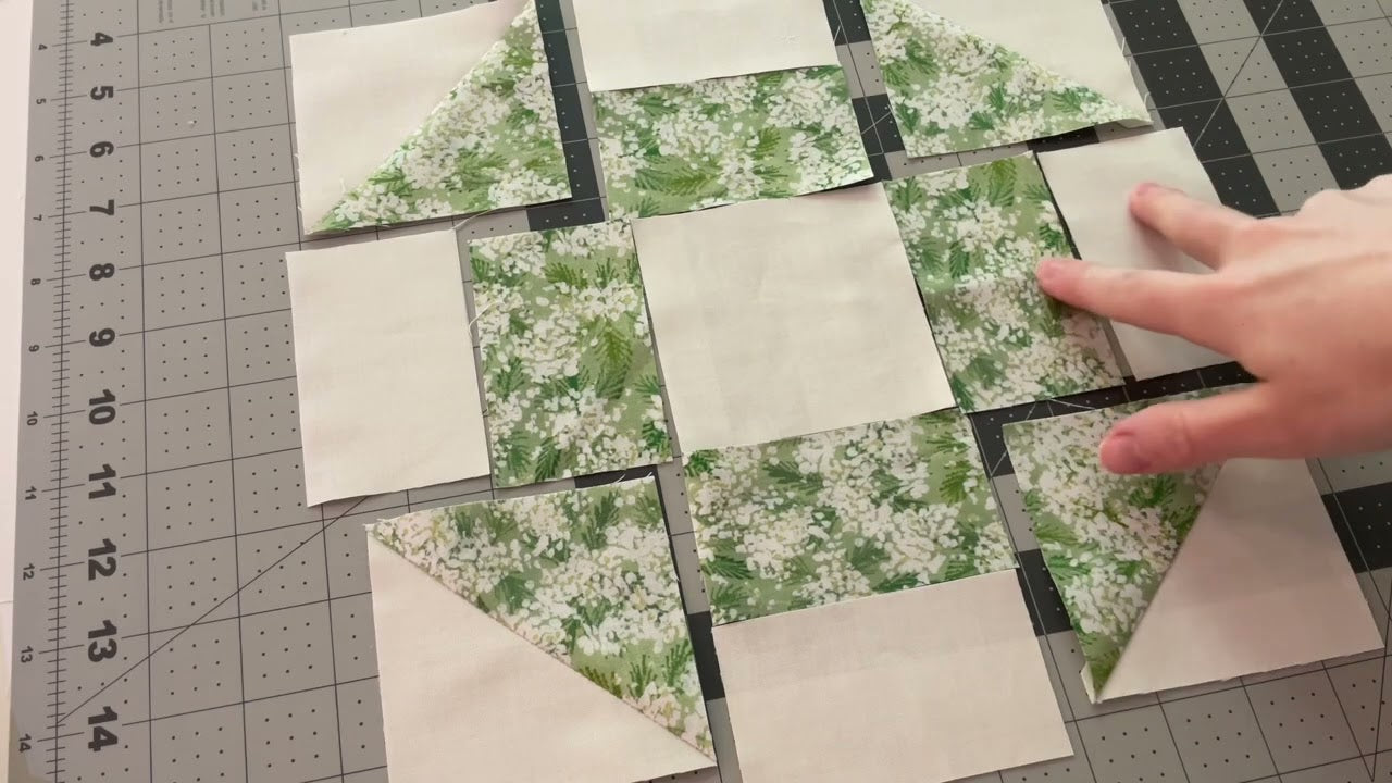 Beginner friendly 9 inch churn dash quilt block tutorial