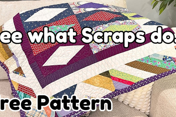 Turn your fabric scraps into a gorgeous diamonds quilt