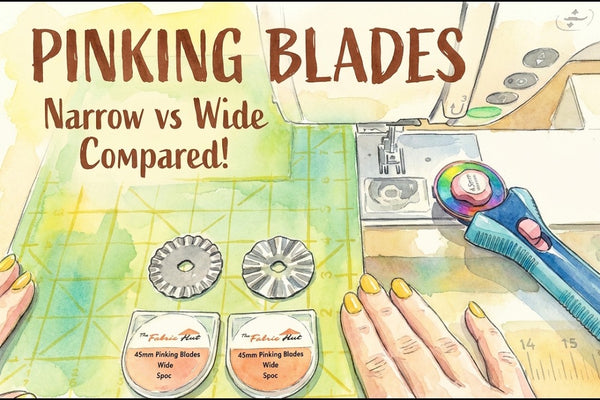 Pinking Rotary Blades Narrow vs Wide Comparison