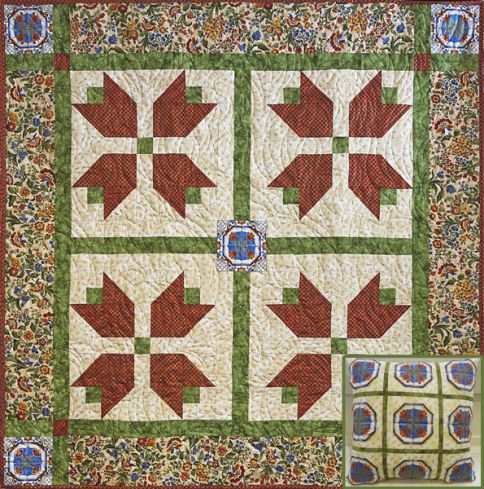 Tulip Time Free Quilt Pattern \u2013 The Fabric Hut
