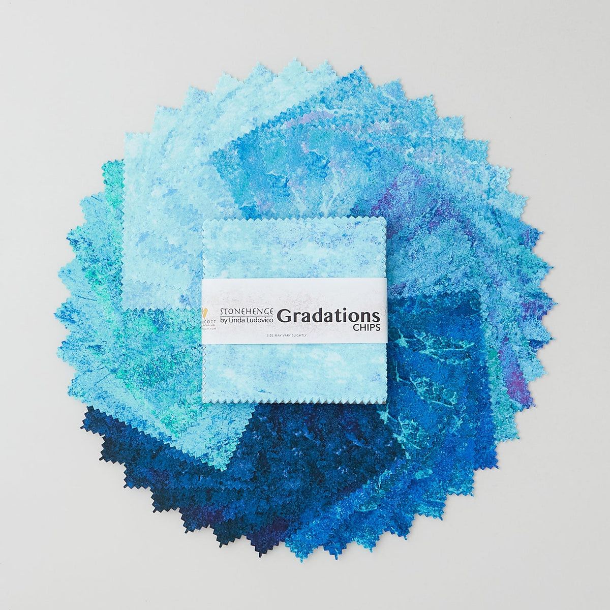 Charm Pack 42pcs - 5" Square Precuts - Midnight - Stonehenge Gradations II by Northcott - The Fabric Hut