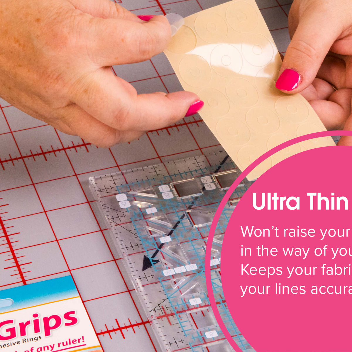 TrueCut® TrueGrips™ Non-Slip Ruler Grips
