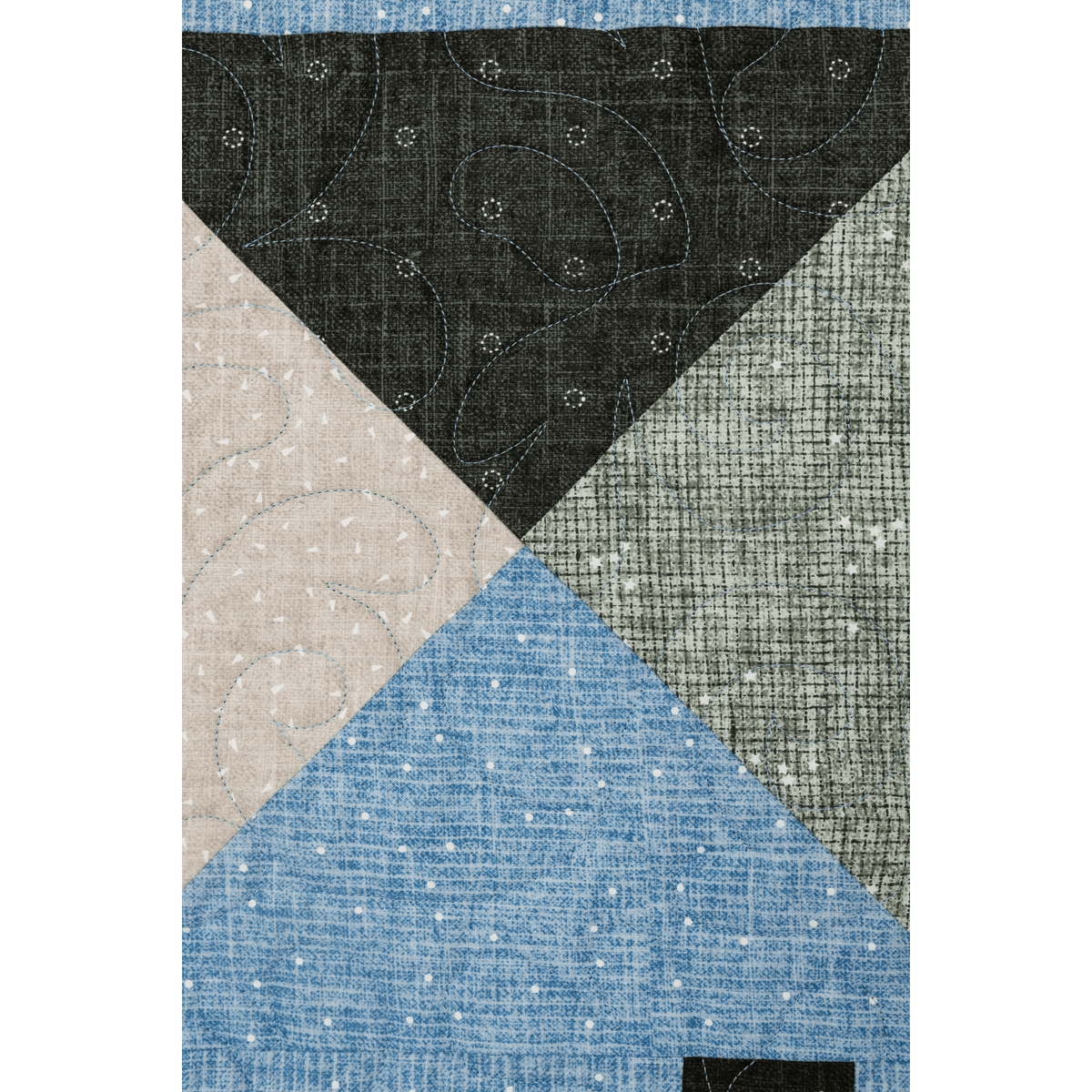 Wild Reflections Quilting Kit - Pre-Cut with Complete Backing & Binding - 60x70 inches Finished Size - Perfect for Advanced Beginners