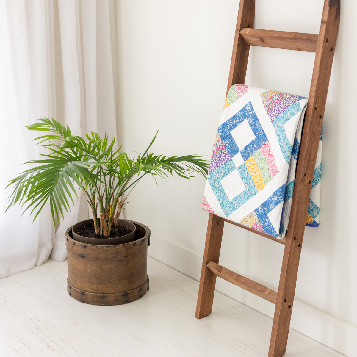 Prairie Posies Quilting Kit - Pre-Cut with Complete Backing & Binding - Experienced Beginner - 68" x 90½" Finished Size