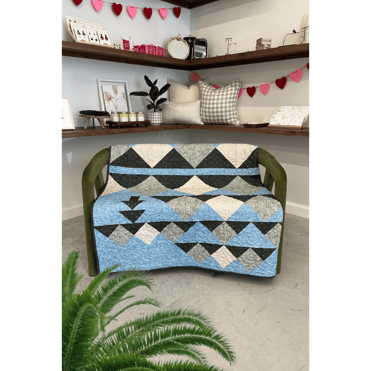 Wild Reflections Quilting Kit - Pre-Cut with Complete Backing & Binding - 60x70 inches Finished Size - Perfect for Advanced Beginners