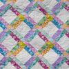 First Bloom Quilting Kit - Pre-Cut with Complete Backing & Binding - Experienced Beginner - 63x77 inches Finished Size