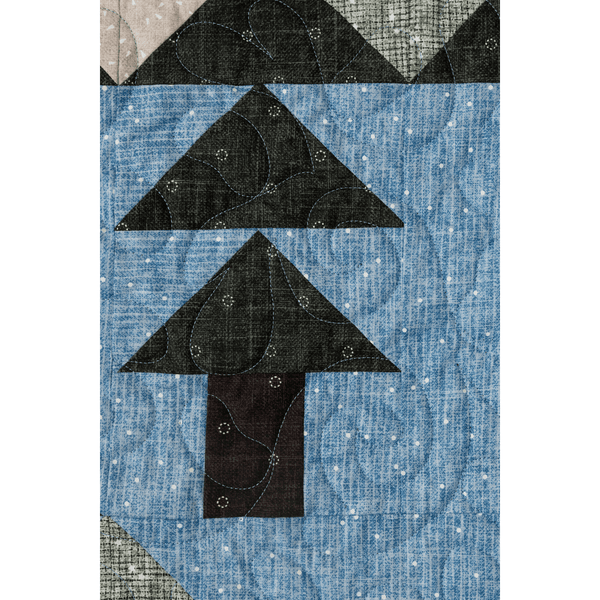 Wild Reflections Quilting Kit - Pre-Cut with Complete Backing & Binding - 60x70 inches Finished Size - Perfect for Advanced Beginners