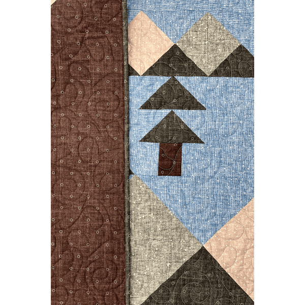 Wild Reflections Quilting Kit - Pre-Cut with Complete Backing & Binding - 60x70 inches Finished Size - Perfect for Advanced Beginners