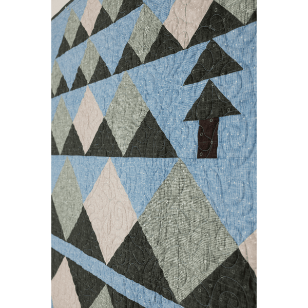 Wild Reflections Quilting Kit - Pre-Cut with Complete Backing & Binding - 60x70 inches Finished Size - Perfect for Advanced Beginners