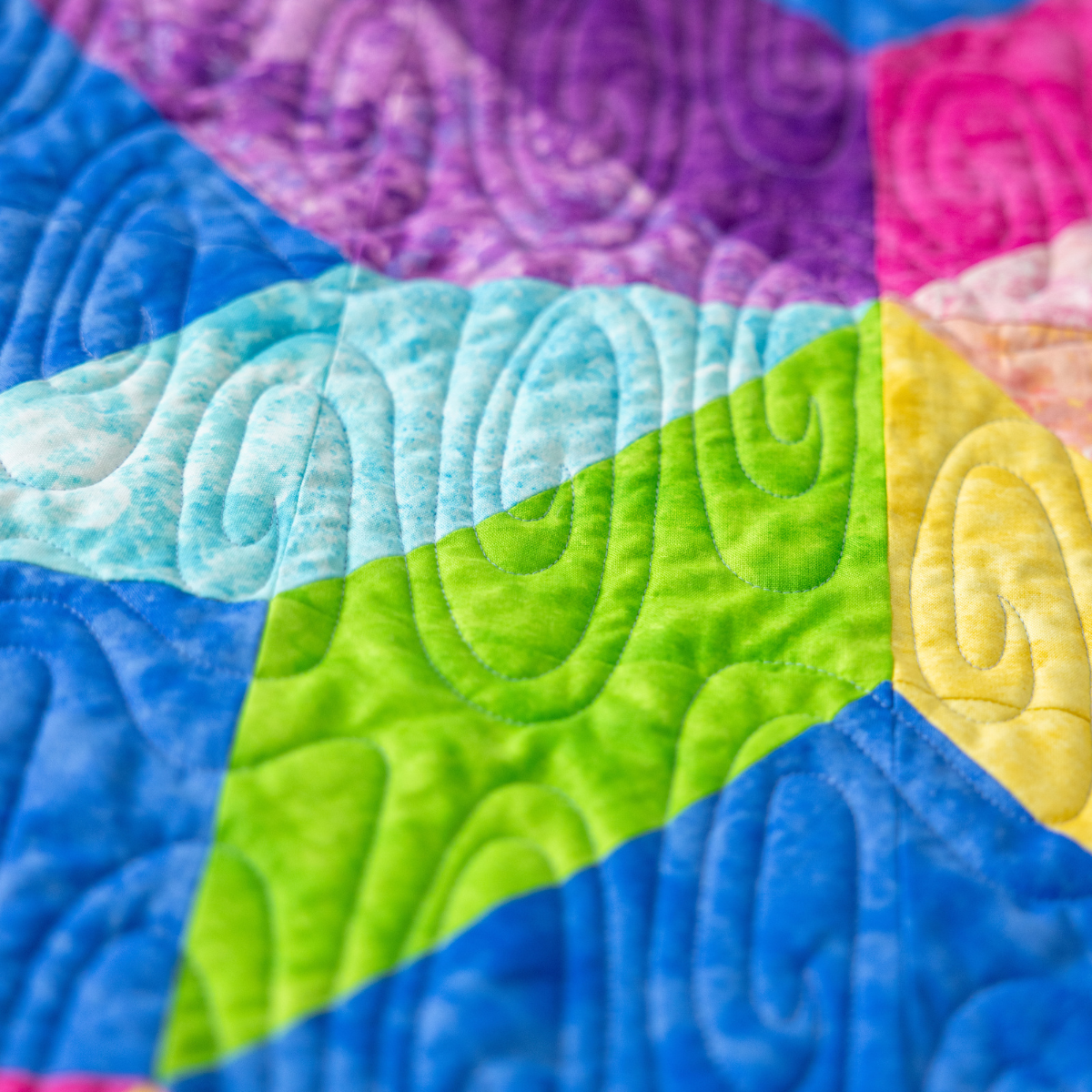 Pool Party Quilt Kit - Pre-Cut with Complete Backing & Binding - 62×62" Finished Size