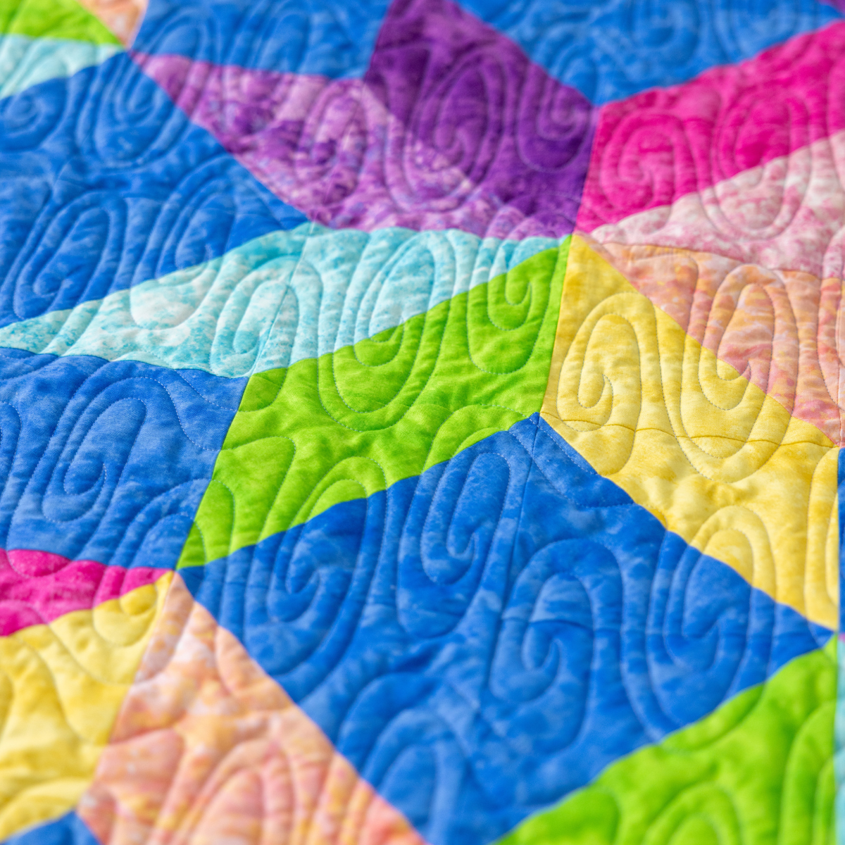 Pool Party Quilt Kit - Pre-Cut with Complete Backing & Binding - 62×62" Finished Size