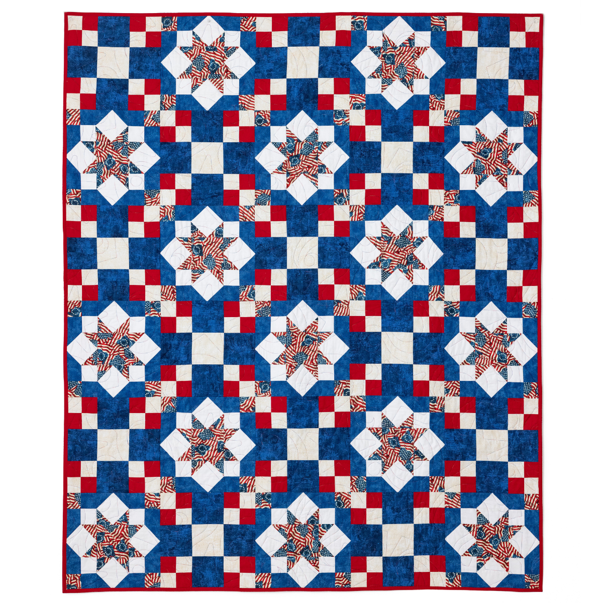 Because of the Brave Quilting Kit - Pre-Cut with Complete Backing & Binding - Experienced Beginner/Intermediate - 60x72 inches Finished Size