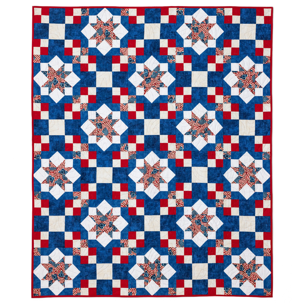 Because of the Brave Quilting Kit - Pre-Cut with Complete Backing & Binding - Experienced Beginner/Intermediate - 60x72 inches Finished Size