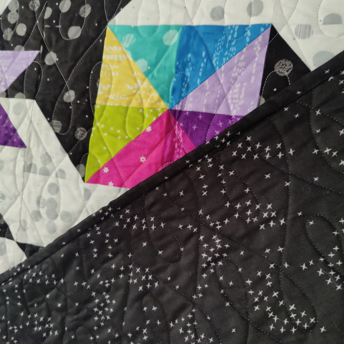 Stars at Sea Quilting Kit - Pre-Cut with Complete Backing & Binding - 60x72 inches Finished Size (ships in early April)