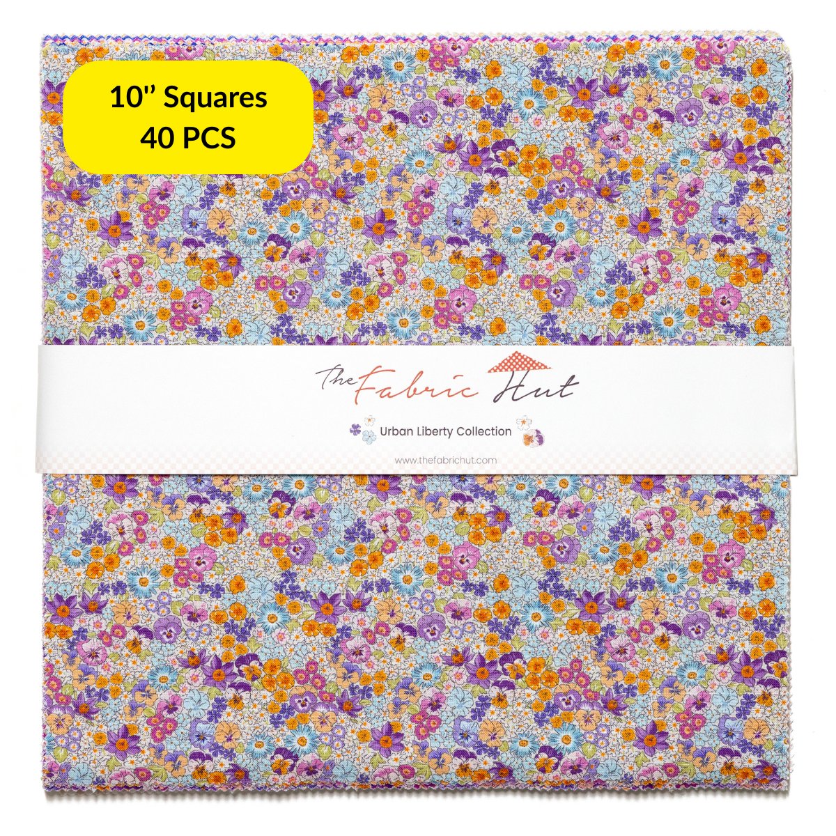 10 " Squares 40pcs - Urban Liberty Collection - The Fabric Hut